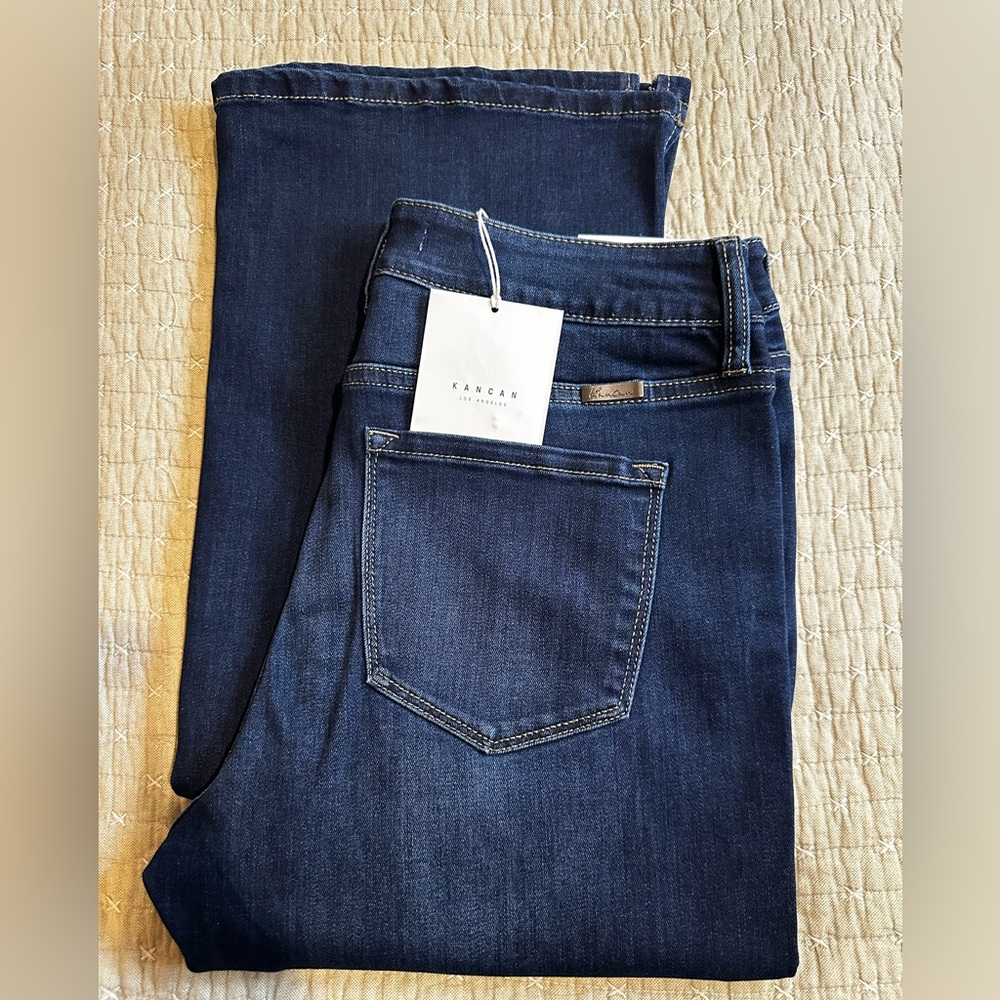 Maurices Dark Wash Split Flare Jeans Size 11/29 (NWT)